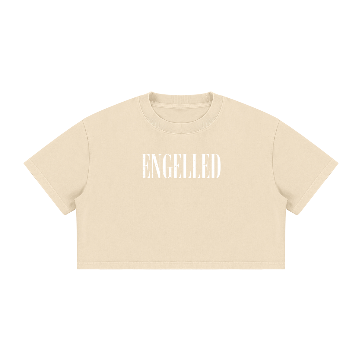 Women's Mineral Wash Cotton Crop T-Shirt