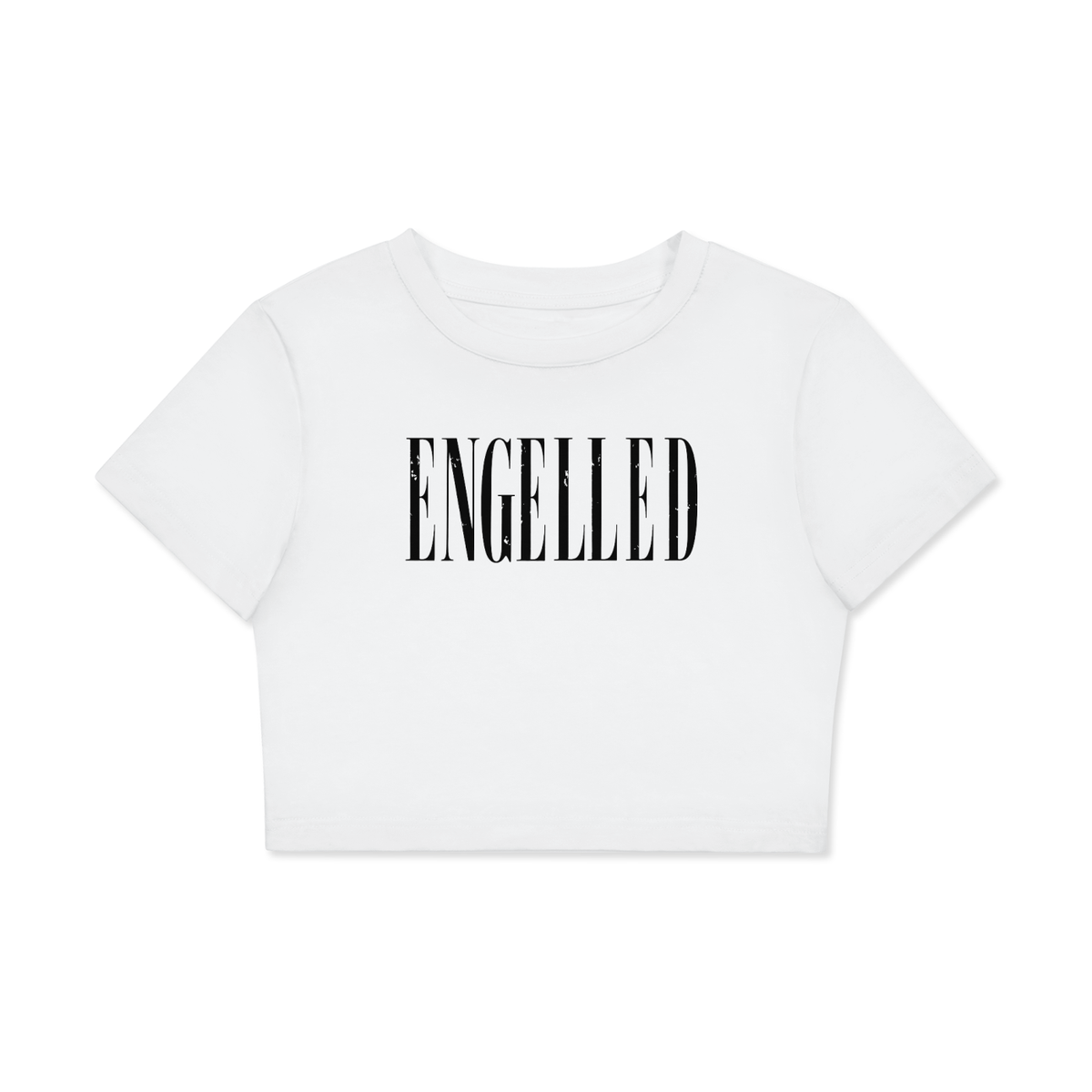 Fitted Crop Cotton T-Shirt