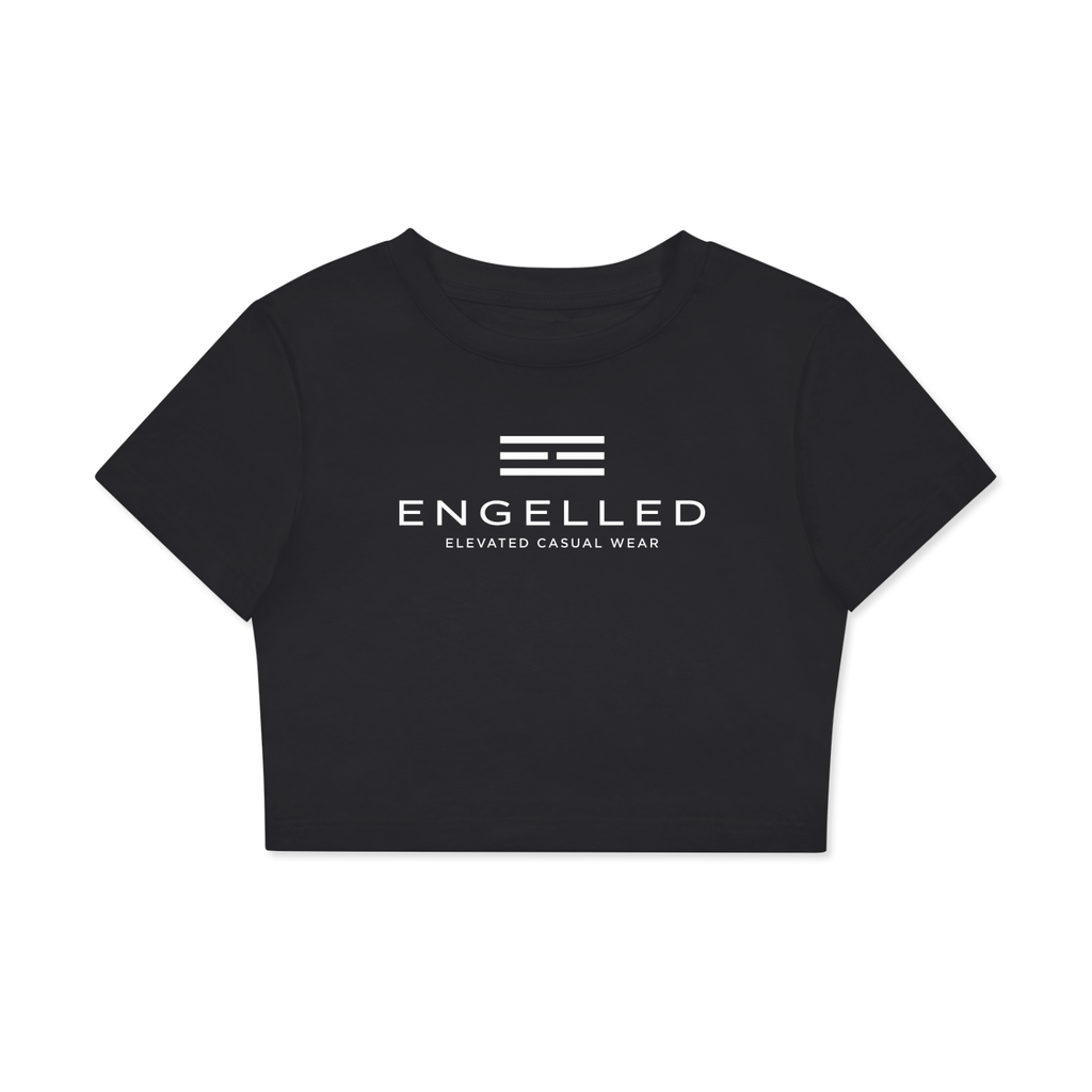 Fitted Crop Cotton T-Shirt
