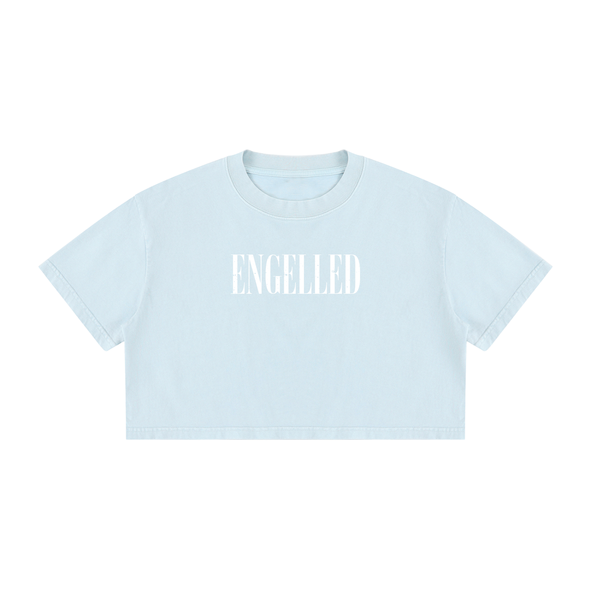 Women's Mineral Wash Cotton Crop T-Shirt