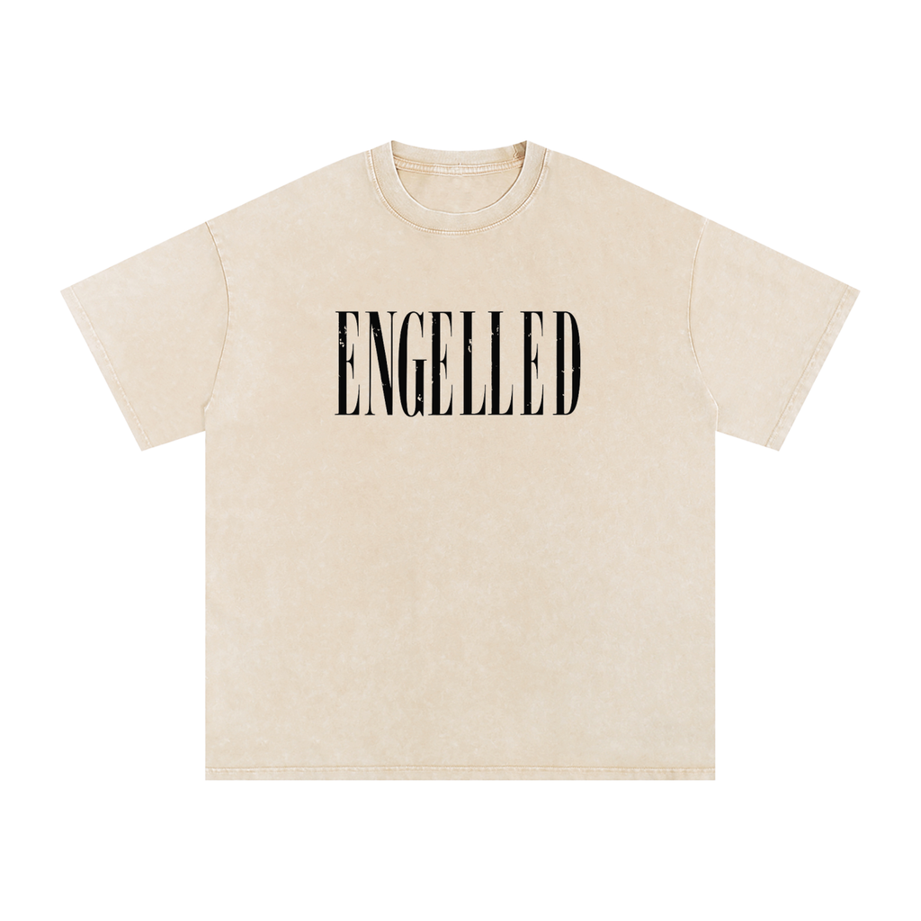 Snow Washed Oversized Cotton T-Shirt