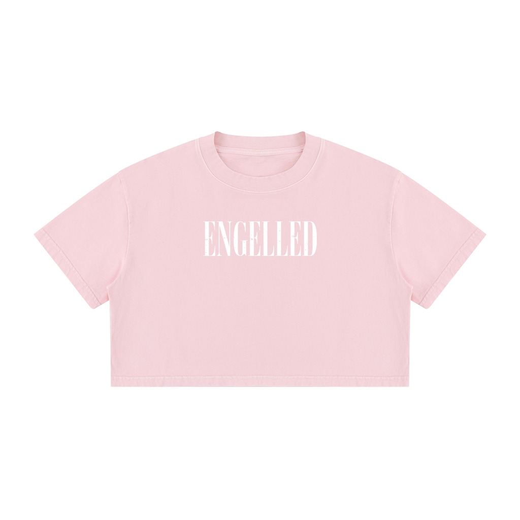 Women's Mineral Wash Cotton Crop T-Shirt