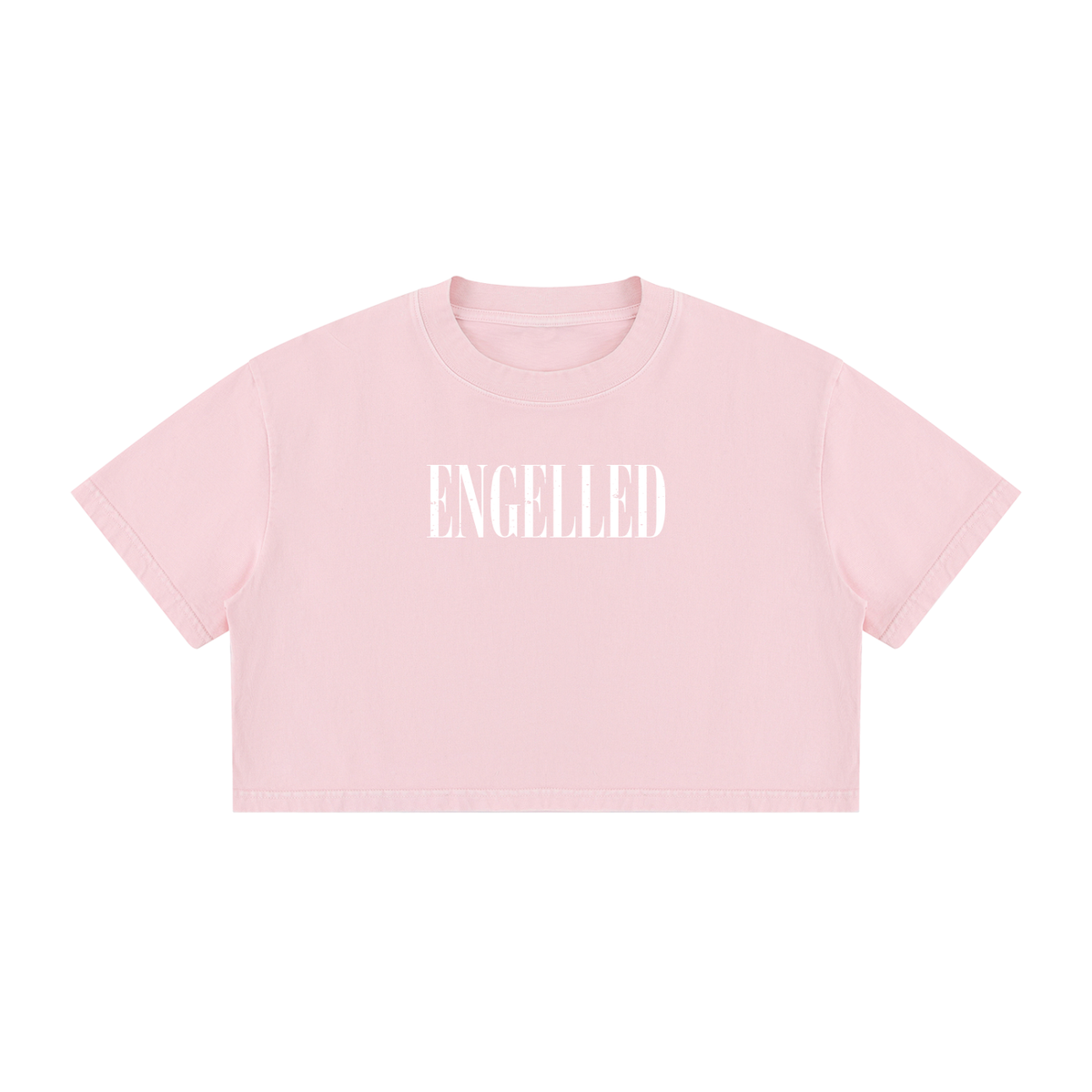 Women's Mineral Wash Cotton Crop T-Shirt
